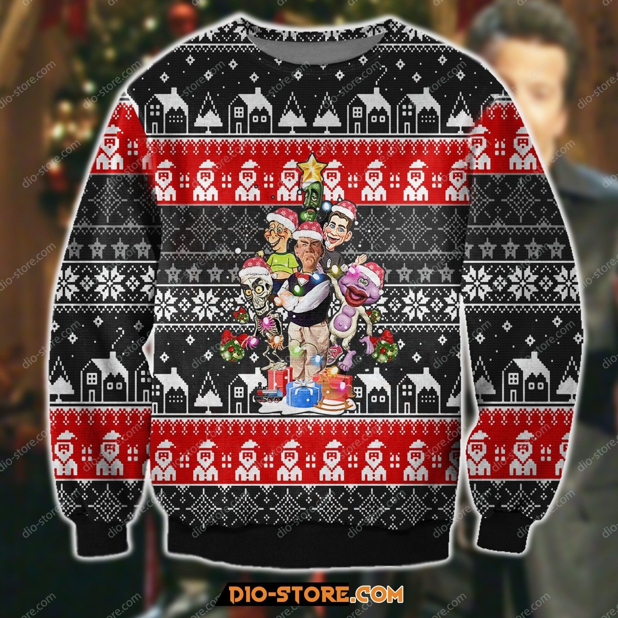 Knitting Pattern Jeff Dunham Christmas Tree Led Light For Unisex Ugly Christmas Sweater Knitting Pattern Jeff Dunham Christmas Tree Led Light For Unisex Ugly Christmas Sweater