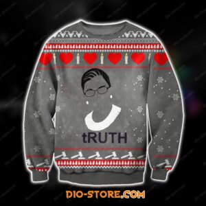 Knitting Pattern Ruth Bader Ginsburg For Unisex Ugly Christmas Sweater