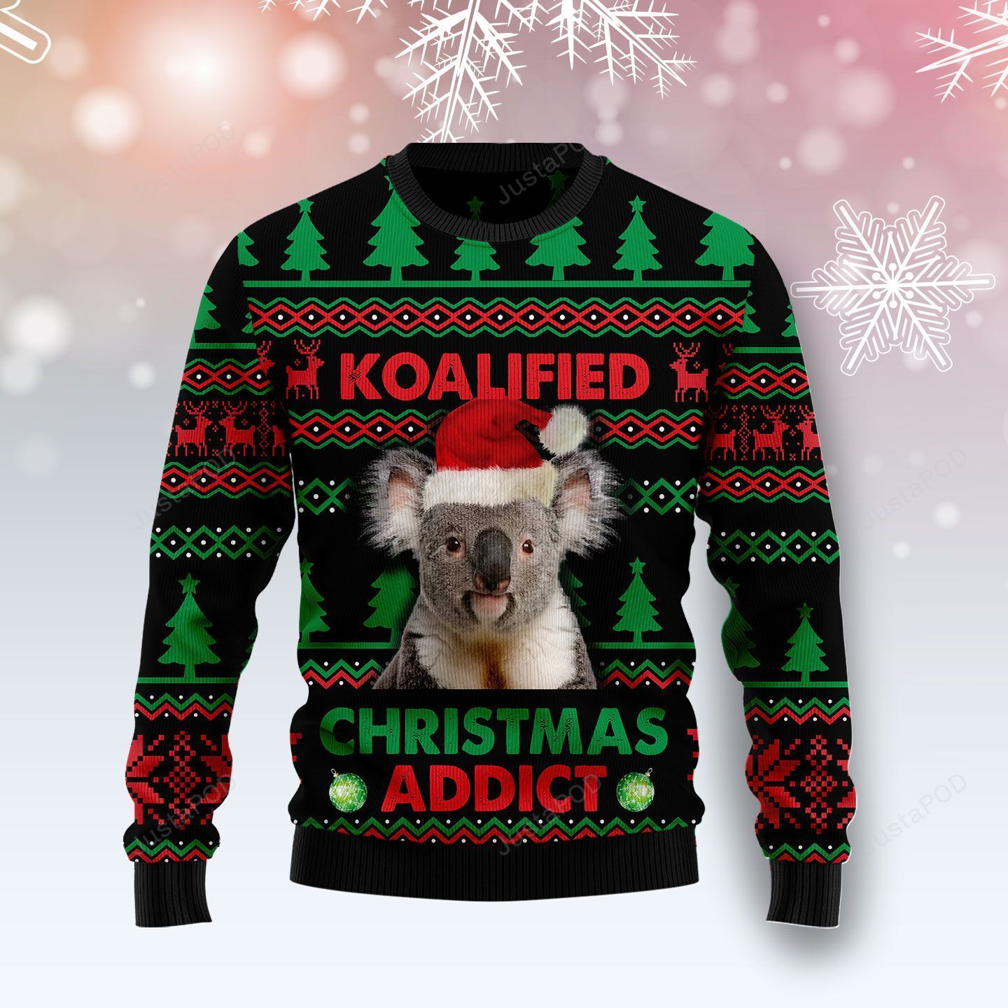 Koala Koalified Christmas Addict Ugly Christmas Sweater Koala Koalified Christmas Addict Ugly Christmas Sweater