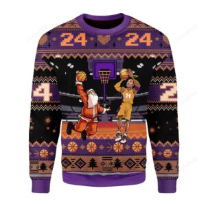 Kobe Bryan Santa Ugly Christmas Sweater
