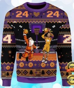 Kobe Bryant And Santa Claus Ugly Christmas Sweater