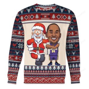 Kobe Bryant And Santa Claus Ugly Christmas Sweater