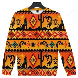 Kokopelli Myth Yellow Native American Ugly Christmas Sweater