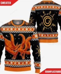 Kurama Nine Tails Naruto Ugly Christmas Sweater
