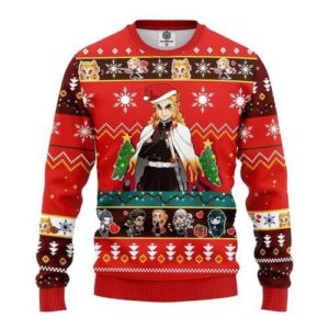 Kyojuro Rengoku Demon Slayer For Unisex Ugly Christmas Sweater