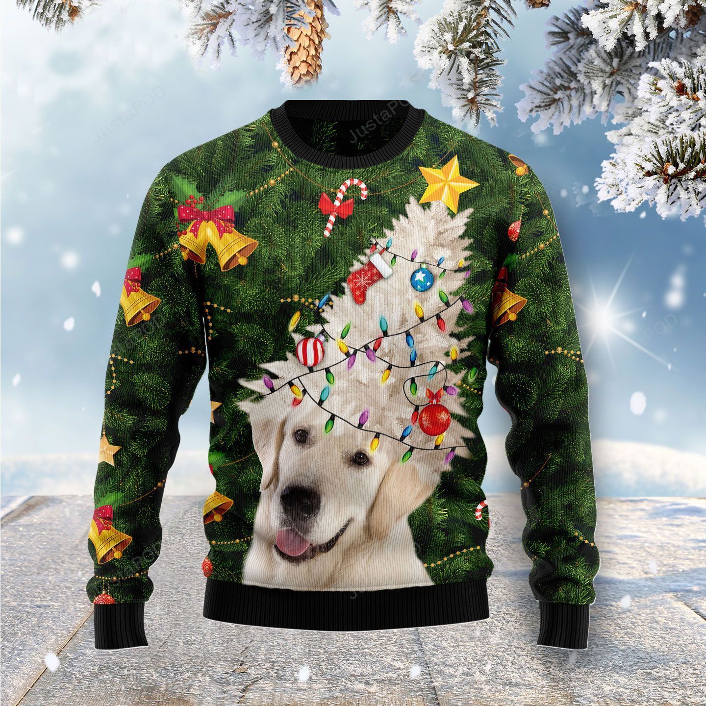 Labrador Retriever Noel Tree Ugly Christmas Sweater Labrador Retriever Noel Tree Ugly Christmas Sweater