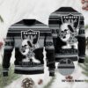 Las Vegas Raiders D Full Printed Sweater Shirt For Football Fan NFL Jersey Ugly Christmas Sweater