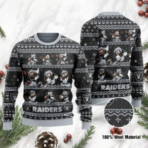 Las Vegas Raiders Mickey Mouse Ugly Christmas Sweater