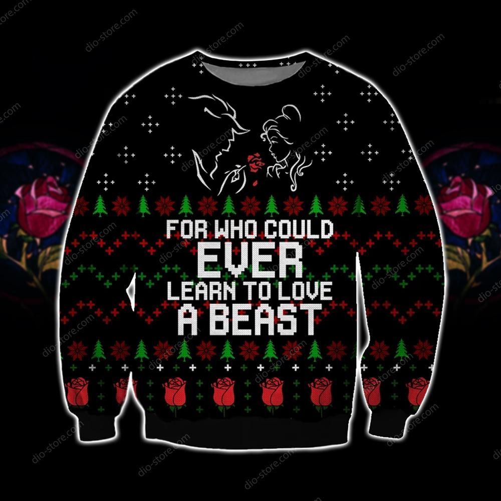 Learn To Love A Beast Knitting Pattern For Unisex Ugly Christmas Sweater Learn To Love A Beast Knitting Pattern For Unisex Ugly Christmas Sweater