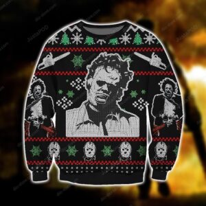 Leatherface Knitting Pattern 3d Print Ugly Sweater