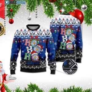 Leicester Ho Ho Ho 3D Print Christmas Wool Sweater