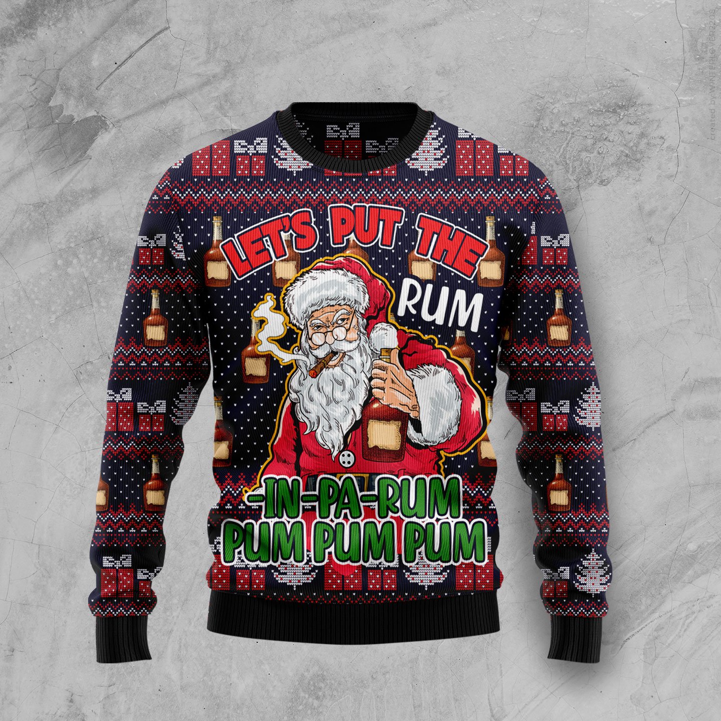 Let’s Put The Rum-in-pa-rum Pum Pum Pum HT100907 Ugly Christmas Sweater unisex womens & mens Let’s Put The Rum-in-pa-rum Pum Pum Pum HT100907 Ugly Christmas Sweater unisex womens & mens