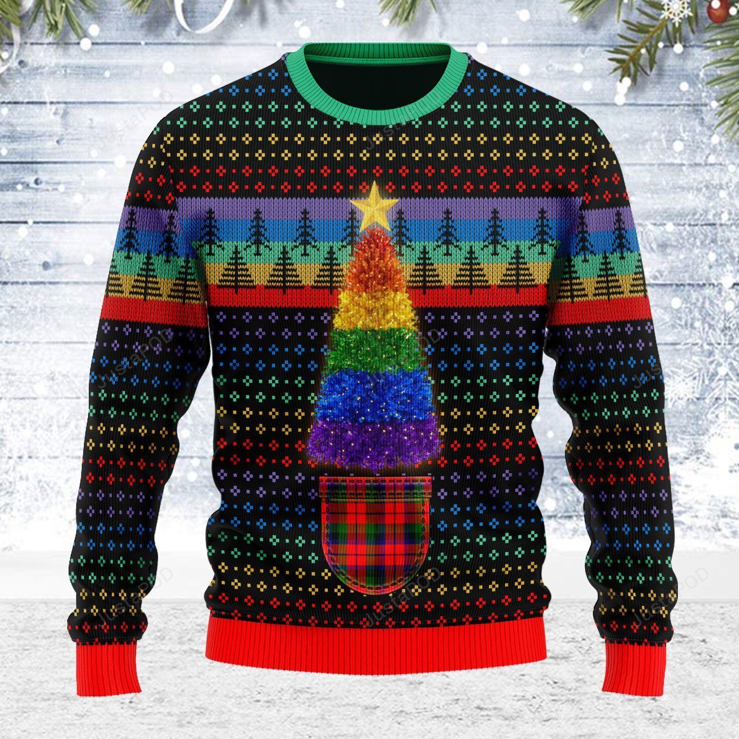 LGBT Christmas Tree Ugly Christmas Sweater LGBT Christmas Tree Ugly Christmas Sweater