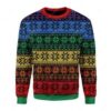 LGBT Flag For Unisex Ugly Christmas Sweater