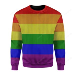 LGBT Flag Ugly Christmas Sweater