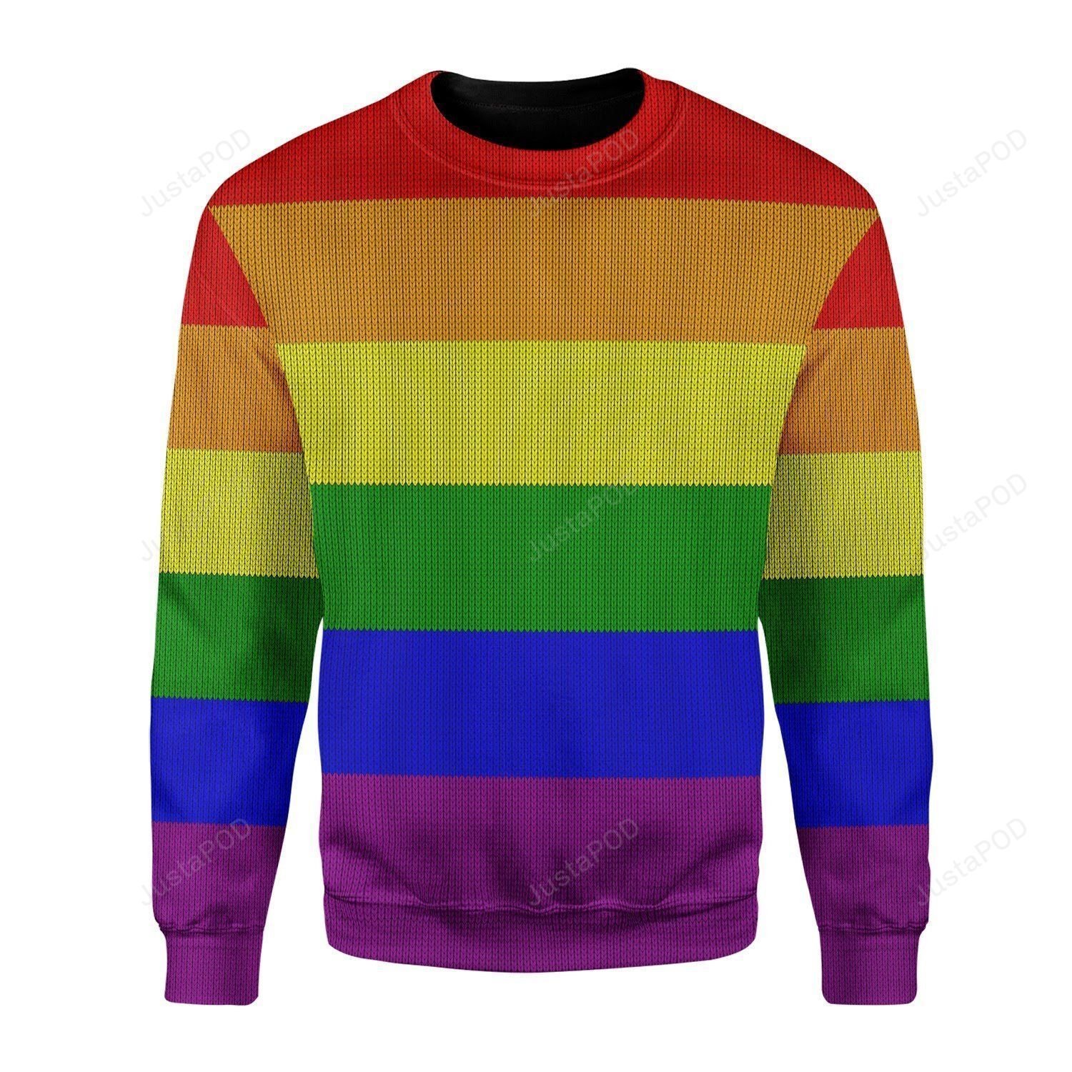 LGBT Flag Ugly Christmas Sweater LGBT Flag Ugly Christmas Sweater
