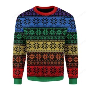 LGBT Pride Flag Ugly Christmas Sweater