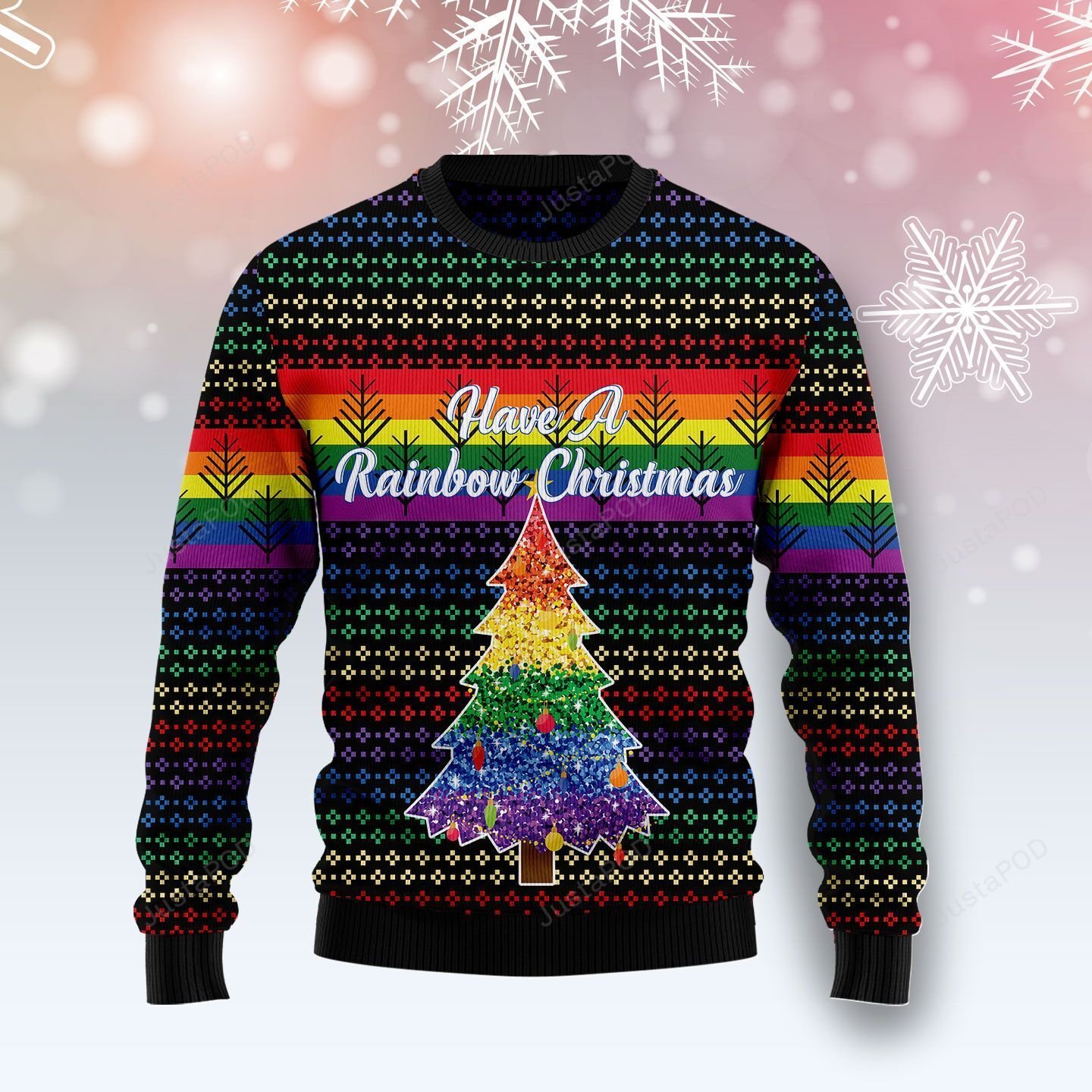 LGBT Rainbow Ugly Christmas Sweater LGBT Rainbow Ugly Christmas Sweater