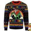 LGBT Santa Riding T-Rex There?s Some Hos In This House Ugly Christmas Sweater