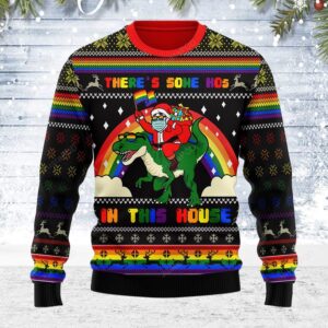 LGBT There’s Some Hos In This House Ugly Christmas Sweater