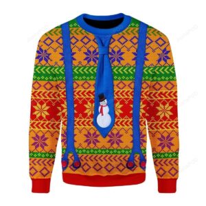 LGBT With Tie And Suspenders Ugly Christmas Sweater