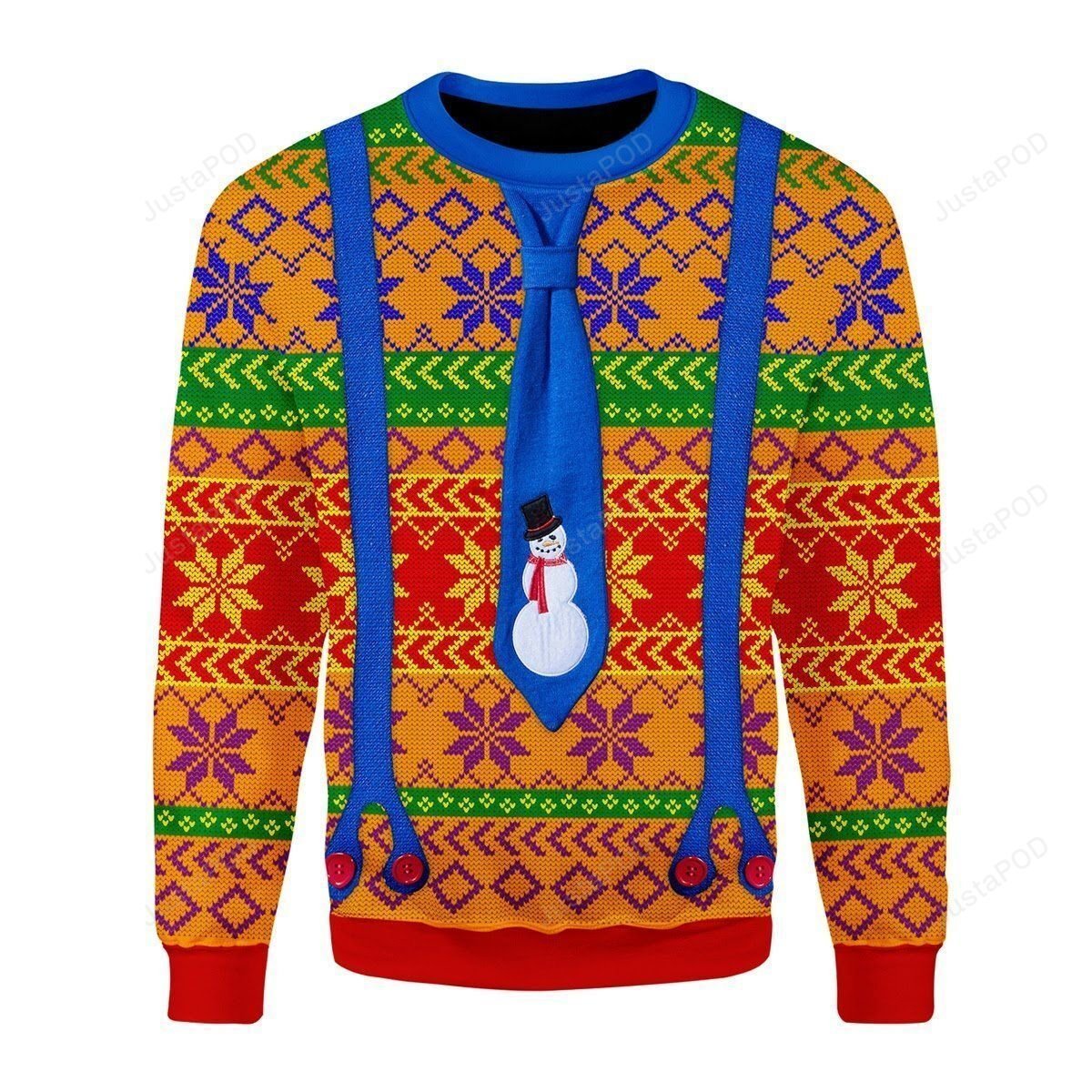 LGBT With Tie And Suspenders Ugly Christmas Sweater LGBT With Tie And Suspenders Ugly Christmas Sweater
