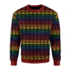 LGBTQ+ Flag Stripes Ugly Christmas Sweater