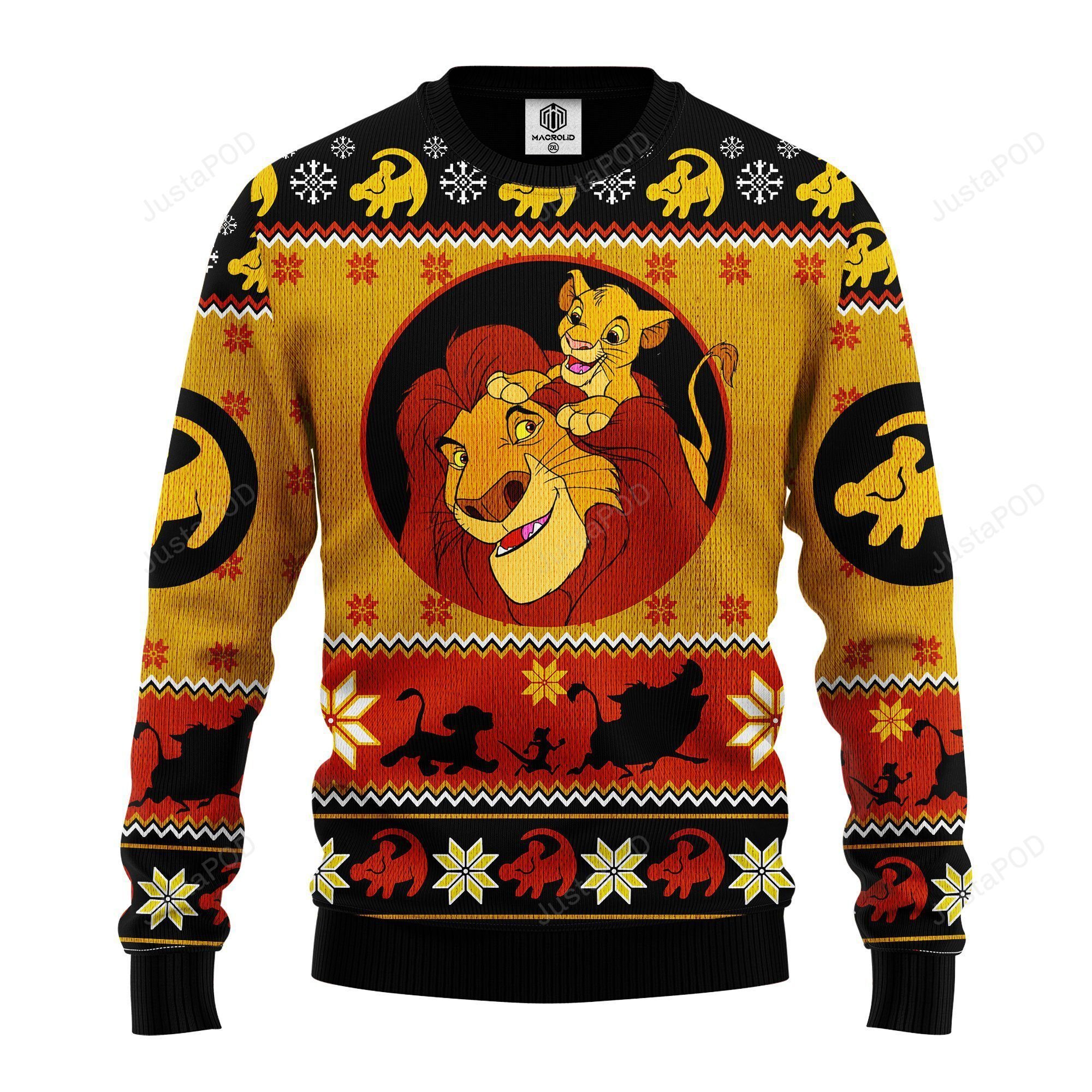 Lion King Simba Ugly Christmas Sweater Lion King Simba Ugly Christmas Sweater