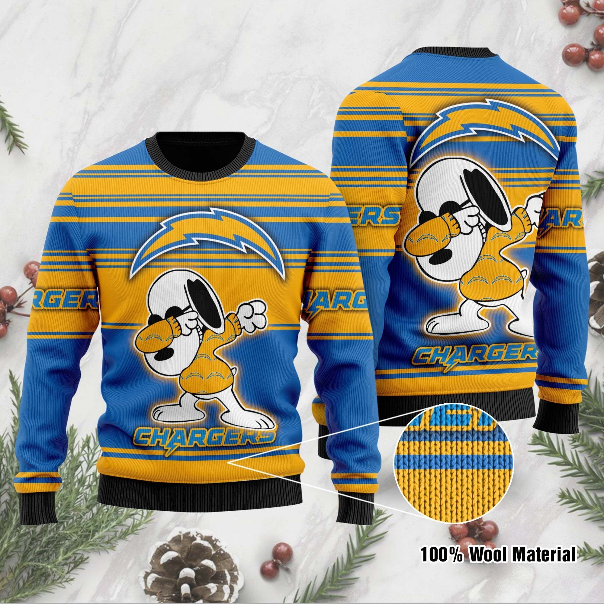 Los Angeles Chargers D Full Printed Sweater Shirt For Football Fan NFL Jersey Ugly Christmas Sweater Los Angeles Chargers D Full Printed Sweater Shirt For Football Fan NFL Jersey Ugly Christmas Sweater