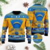 Los Angeles Chargers Football Team Logo Personalized Ugly Christmas Sweater