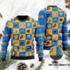 Los Angeles Chargers Logo Checkered Flannel Ugly Christmas Sweater