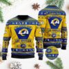 Los Angeles Rams Football Team Logo Custom Name Personalized Ugly Christmas Sweater