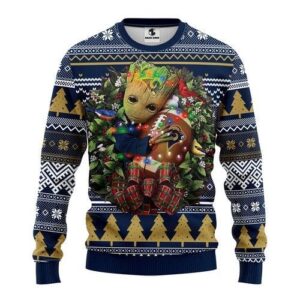 Los Angeles Rams Groot Hug Ugly Christmas Sweater