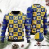 Los Angeles Rams Logo Checkered Flannel Ugly Christmas Sweater