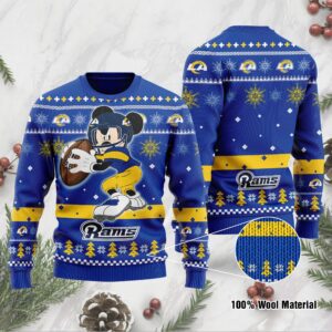 Los Angeles Rams Mickey Mouse Funny Ugly Christmas Sweater