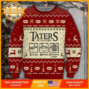 LOTR Taters Potatoes Ugly Christmas Sweater