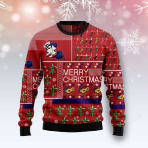 Louisiana Merry Christmas Christmas Ugly Sweater
