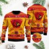 Louisville Cardinals Football Team Logo Personalized Ugly Christmas Sweater