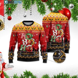 Louisville Cardinals Ho Ho Ho 3D Print Christmas Wool Sweater