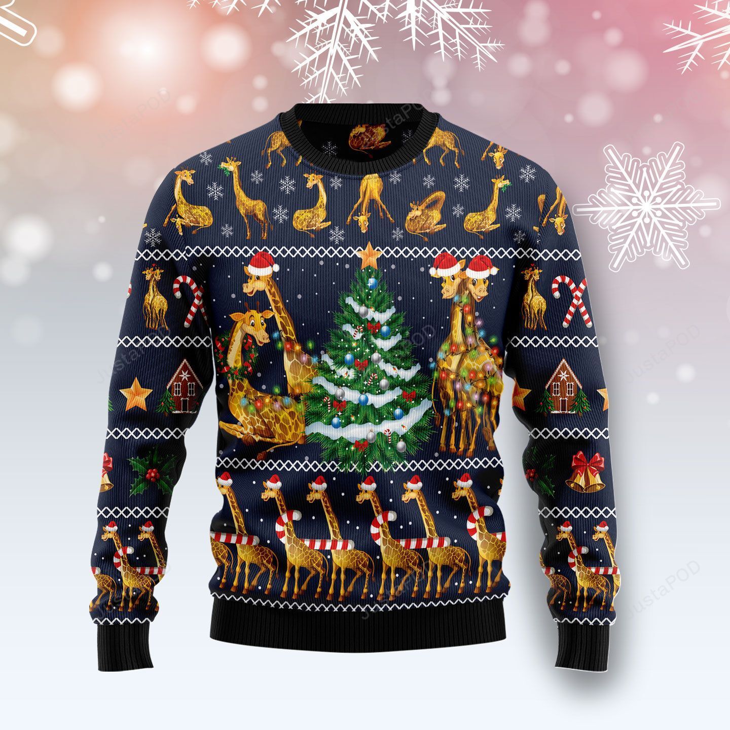 Love Giraffe Ugly Christmas Sweater Love Giraffe Ugly Christmas Sweater