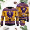 LSU Tigers Football Team Logo Custom Name Personalized Ugly Christmas Sweater