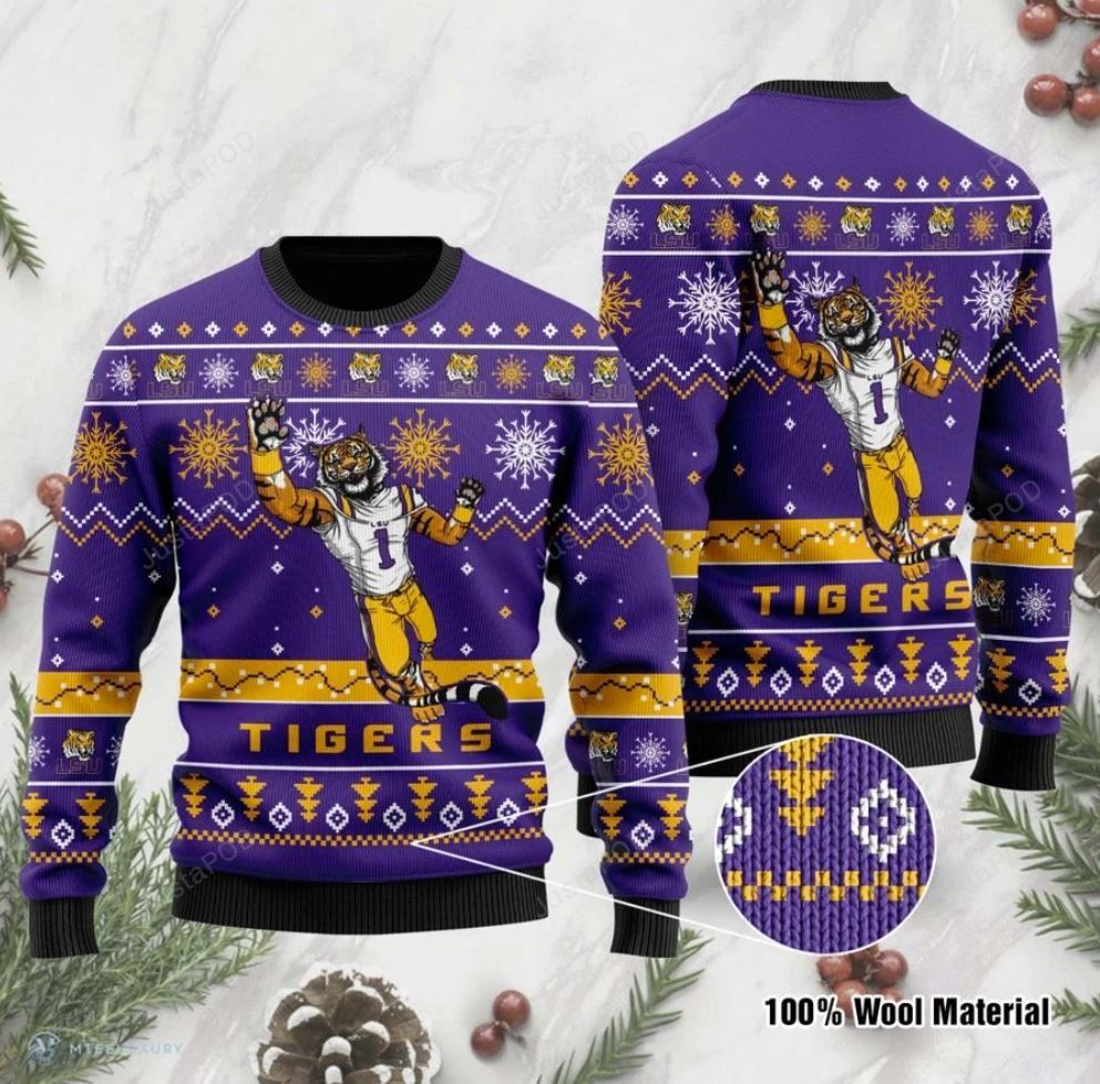 Lsu Tigers Football Ugly Christmas Sweater Lsu Tigers Football Ugly Christmas Sweater
