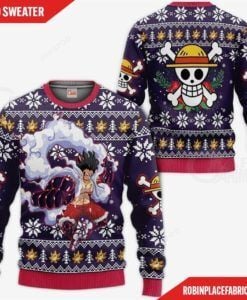 Luffy Gear One Piece Ugly Christmas Sweater