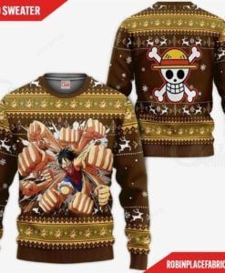Luffy Gomu One Piece Ugly Christmas Sweater