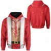 Male Santa Body Christmas 3d All Over Printed Hoodie