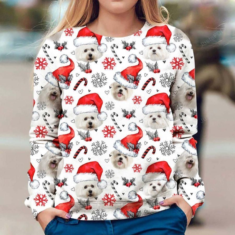 Maltese Dog Ugly Christmas Sweater Maltese Dog Ugly Christmas Sweater