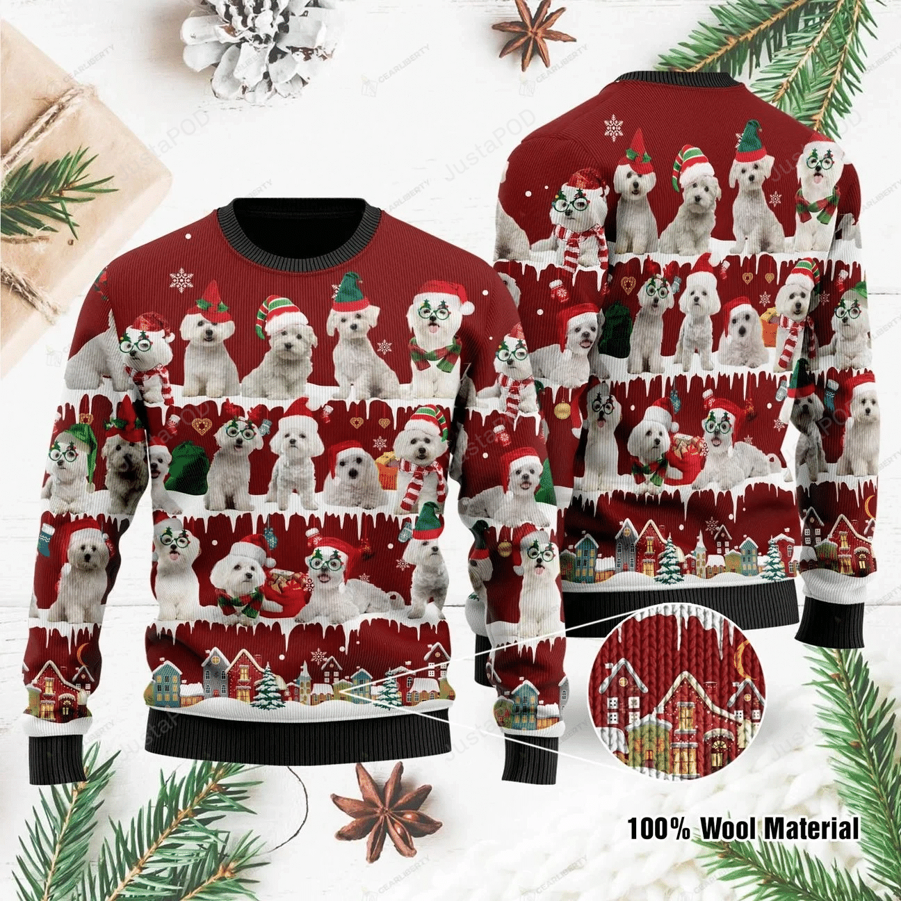 Maltese Ugly Christmas Sweater Maltese Ugly Christmas Sweater
