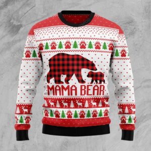 Mama Bear Ugly Christmas Sweater