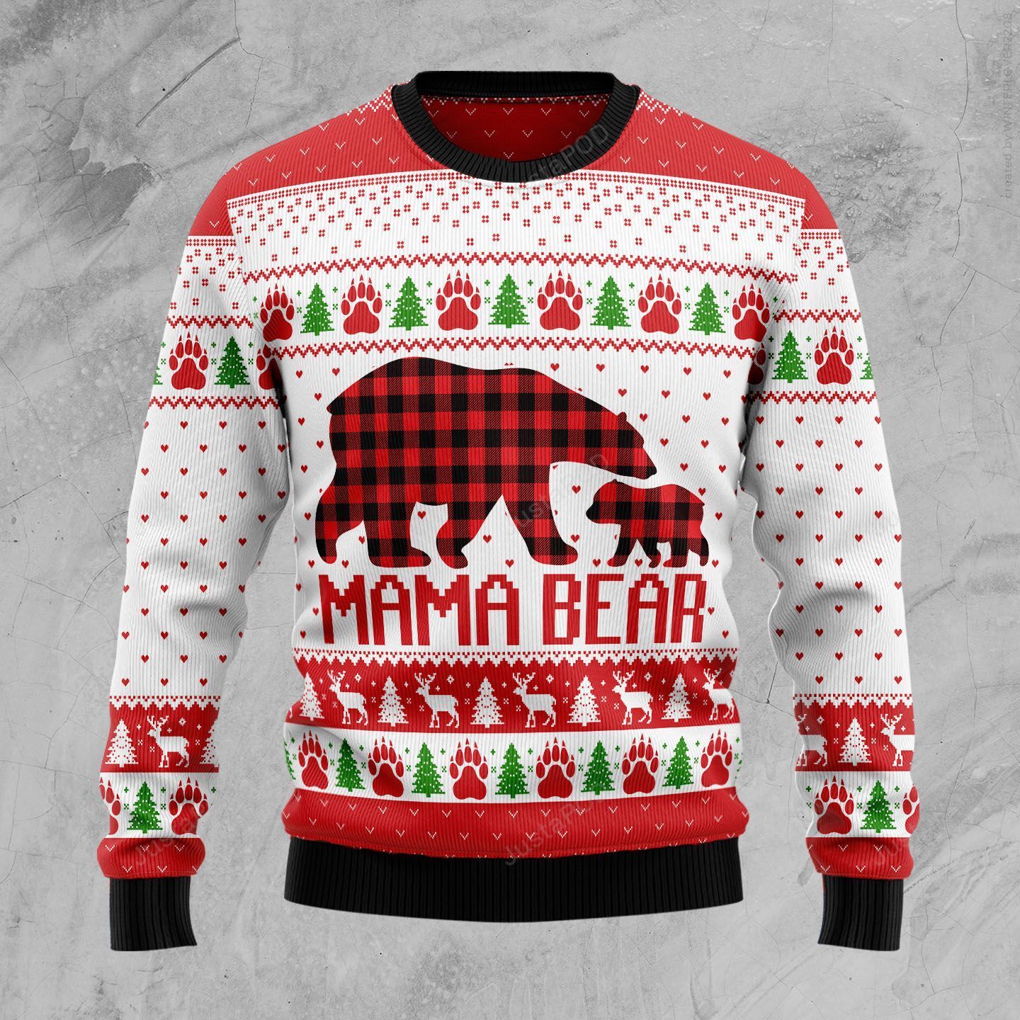 Mama Bear Ugly Christmas Sweater Mama Bear Ugly Christmas Sweater