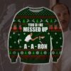 Men You Done Messed Up A Aron Knitting Pattern For Unisex Ugly Christmas Sweater